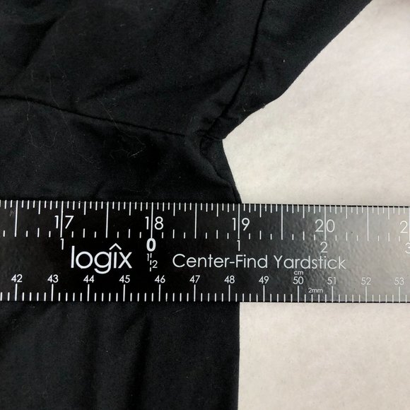 J.Crew Women's Size 8 Black Halter Cold Shoulder 3/4 Sleeve 100% Cotton Blouse - Picture 6 of 12